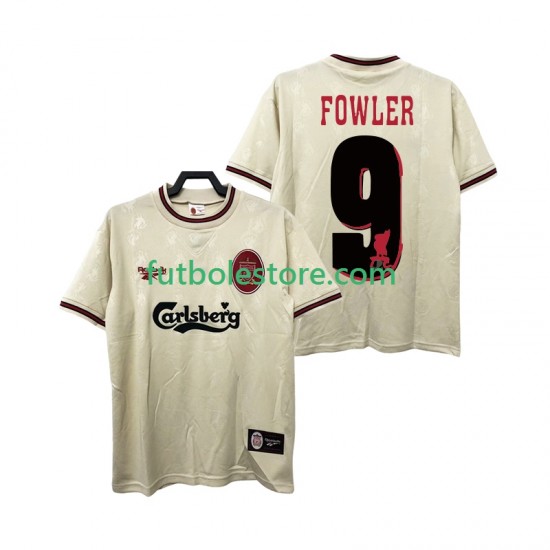 Segunda Equipación del Liverpool FOWLER 9 Retro 1996 1997 Manga Corta para Hombre