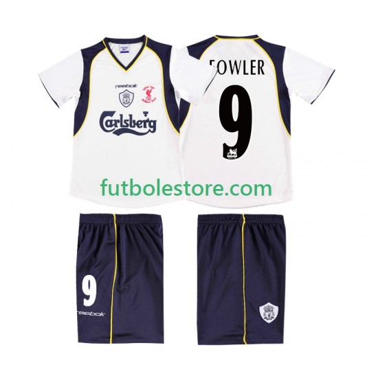 Segunda Equipación del Liverpool FOWLER 9 Retro LWP 2001 2002 Manga Corta para Hombre Segunda Equipación del Liverpool FOWLER 9 Retro LWP 2001 2002 Manga Corta para Hombre