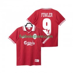 Primera Equipación del Liverpool FOWLER 9 Retro 1996 1998 Manga Corta para Hombre