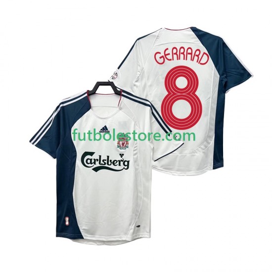 Segunda Equipación del Liverpool GERRARD 8 Retro 2006 2008 Manga Corta para Hombre Segunda Equipación del Liverpool GERRARD 8 Retro 2006 2008 Manga Corta para Hombre