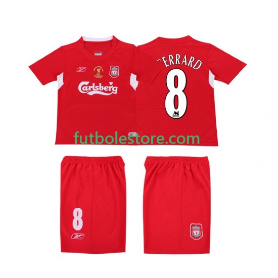 Primera Equipación del Liverpool GERRARD 8 Retro LWP 2004 2005 Manga Corta para Hombre Primera Equipación del Liverpool GERRARD 8 Retro LWP 2004 2005 Manga Corta para Hombre