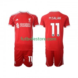 Primera Equipación del Liverpool Mohamed Salah 11 2025-2026 Manga Corta para Niño (Camiseta y pantalón)