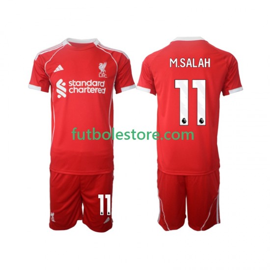 Primera Equipación del Liverpool Mohamed Salah 11 2025-2026 Manga Corta para Niño (Camiseta y pantalón) Primera Equipación del Liverpool Mohamed Salah 11 2025-2026 Manga Corta para Niño (Camiseta y pantalón)