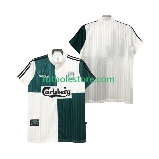 Segunda Equipación del Liverpool Retro 1995 1996 Manga Corta para Hombre Segunda Equipación del Liverpool Retro 1995 1996 Manga Corta para Hombre