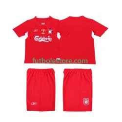 Primera Equipación del Liverpool Retro LWP 2004 2005 Manga Corta para Hombre