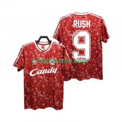 Primera Equipación del Liverpool Rush 9 Retro 1989 1991 Manga Corta para Hombre