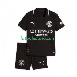 Segunda Equipación del Manchester City 2025-2026 Manga Corta para Niño (Camiseta y pantalón)