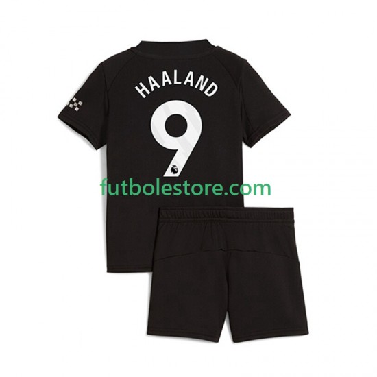 Segunda Equipación del Manchester City Erling Haaland 9 2025-2026 Manga Corta para Niño (Camiseta y pantalón) Segunda Equipación del Manchester City Erling Haaland 9 2025-2026 Manga Corta para Niño (Camiseta y pantalón)