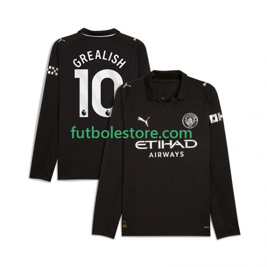 Segunda Equipación del Manchester City Jack Grealish 10 2025-2026 ML para Hombre Segunda Equipación del Manchester City Jack Grealish 10 2025-2026 ML para Hombre