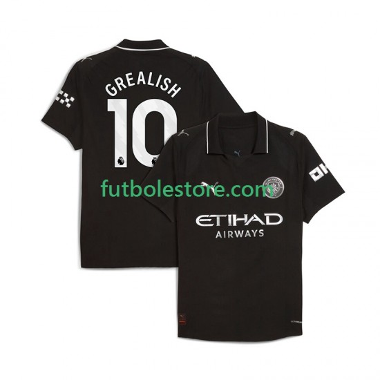 Segunda Equipación del Manchester City Jack Grealish 10 2025-2026 Manga Corta para Hombre Segunda Equipación del Manchester City Jack Grealish 10 2025-2026 Manga Corta para Hombre