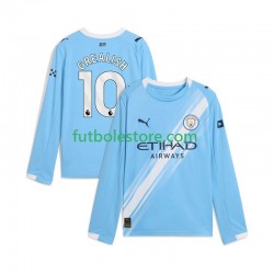 Primera Equipación del Manchester City Jack Grealish 10 2025-2026 ML para Hombre