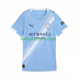 Primera Equipación del Manchester City 2025-2026 Manga Corta para Mujer
