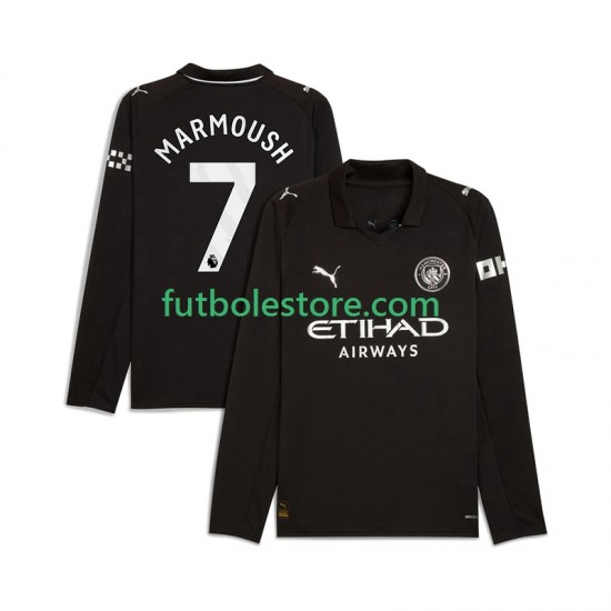 Segunda Equipación del Manchester City Omar Marmoush 7 2025-2026 ML para Hombre Segunda Equipación del Manchester City Omar Marmoush 7 2025-2026 ML para Hombre