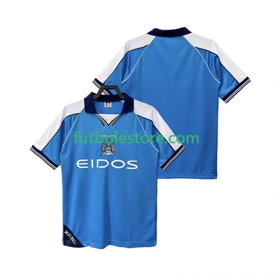 Primera Equipación del Manchester City Retro 1999 2001 Manga Corta para Hombre Primera Equipación del Manchester City Retro 1999 2001 Manga Corta para Hombre