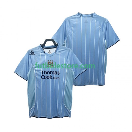 Primera Equipación del Manchester City Retro 2007 2008 Manga Corta para Hombre Primera Equipación del Manchester City Retro 2007 2008 Manga Corta para Hombre