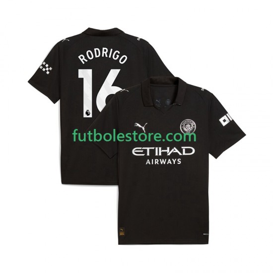 Segunda Equipación del Manchester City Rodrigo Hernandez 16 2025-2026 Manga Corta para Hombre Segunda Equipación del Manchester City Rodrigo Hernandez 16 2025-2026 Manga Corta para Hombre