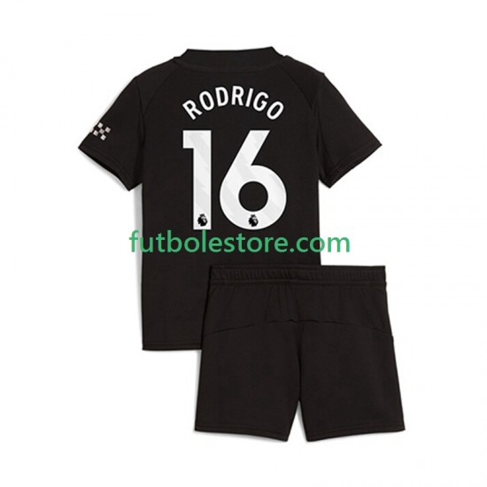 Segunda Equipación del Manchester City Rodrigo Hernandez 16 2025-2026 Manga Corta para Niño (Camiseta y pantalón) Segunda Equipación del Manchester City Rodrigo Hernandez 16 2025-2026 Manga Corta para Niño (Camiseta y pantalón)