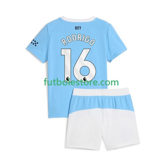 Primera Equipación del Manchester City Rodrigo Hernandez 16 2025-2026 Manga Corta para Niño (Camiseta y pantalón) Primera Equipación del Manchester City Rodrigo Hernandez 16 2025-2026 Manga Corta para Niño (Camiseta y pantalón)