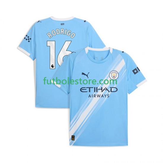 Primera Equipación del Manchester City Rodrigo Hernandez 16 2025-2026 Manga Corta para Hombre Primera Equipación del Manchester City Rodrigo Hernandez 16 2025-2026 Manga Corta para Hombre