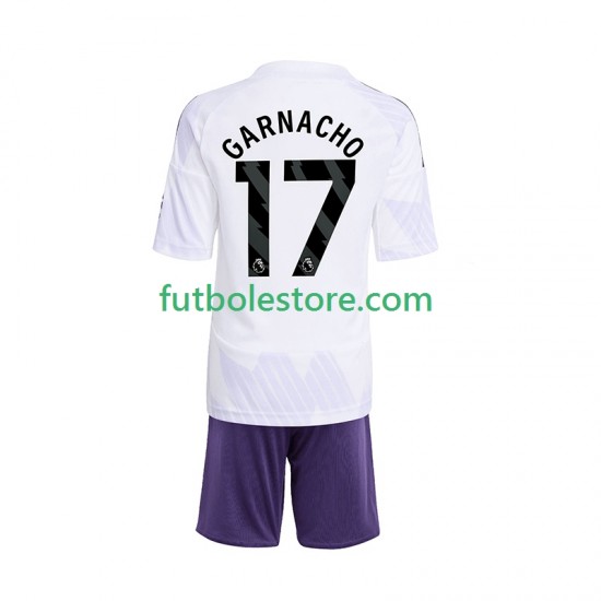 Segunda Equipación del Manchester United Alejandro Garnacho 17 2025-2026 Manga Corta para Niño (Camiseta y pantalón) Segunda Equipación del Manchester United Alejandro Garnacho 17 2025-2026 Manga Corta para Niño (Camiseta y pantalón)