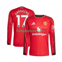 Primera Equipación del Manchester United Alejandro Garnacho 17 2025-2026 ML para Hombre