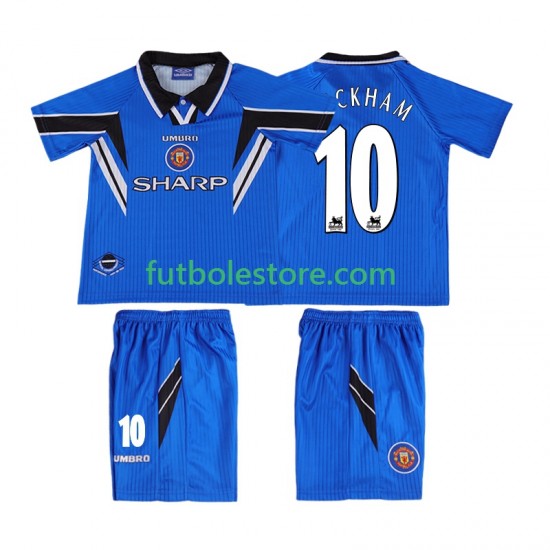 Tercera Equipación del Manchester United BECKHAM 10 Retro 1996 1998 Manga Corta para Niño (Camiseta y pantalón) Tercera Equipación del Manchester United BECKHAM 10 Retro 1996 1998 Manga Corta para Niño (Camiseta y pantalón)