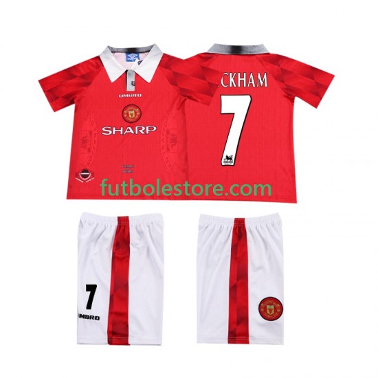 Primera Equipación del Manchester United BECKHAM 7 Retro 1996 1997 Manga Corta para Niño (Camiseta y pantalón) Primera Equipación del Manchester United BECKHAM 7 Retro 1996 1997 Manga Corta para Niño (Camiseta y pantalón)