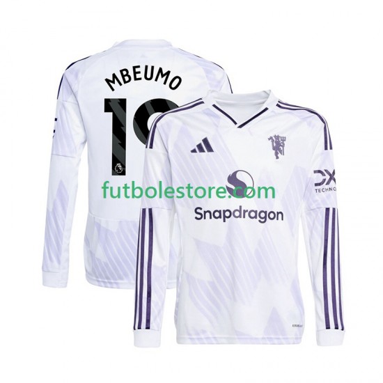 Segunda Equipación del Manchester United Bryan Mbeumo 19 2025-2026 ML para Hombre Segunda Equipación del Manchester United Bryan Mbeumo 19 2025-2026 ML para Hombre