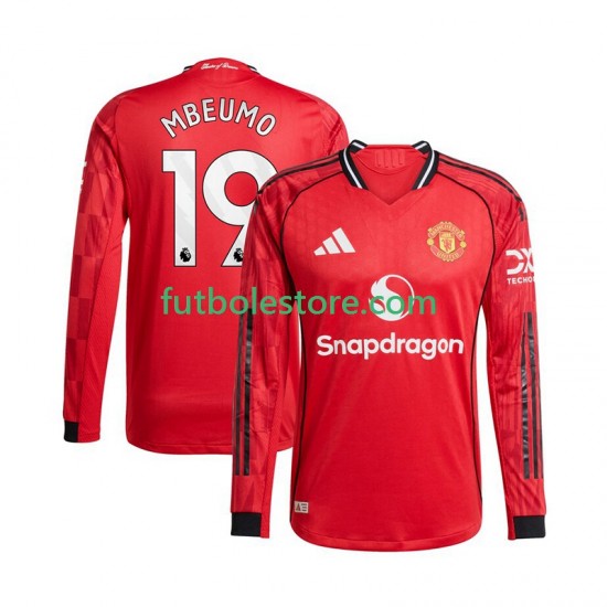 Primera Equipación del Manchester United Bryan Mbeumo 19 2025-2026 ML para Hombre Primera Equipación del Manchester United Bryan Mbeumo 19 2025-2026 ML para Hombre