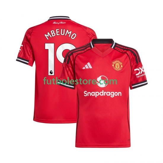 Primera Equipación del Manchester United Bryan Mbeumo 19 2025-2026 Manga Corta para Hombre Primera Equipación del Manchester United Bryan Mbeumo 19 2025-2026 Manga Corta para Hombre