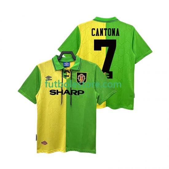 Segunda Equipación del Manchester United CANTONA 7 Retro 1992 1994 Manga Corta para Hombre Segunda Equipación del Manchester United CANTONA 7 Retro 1992 1994 Manga Corta para Hombre