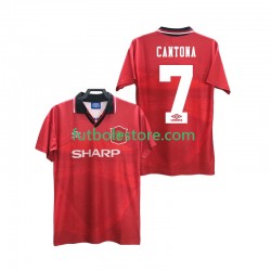 Primera Equipación del Manchester United CANTONA 7 Retro 1994 1996 Manga Corta para Hombre