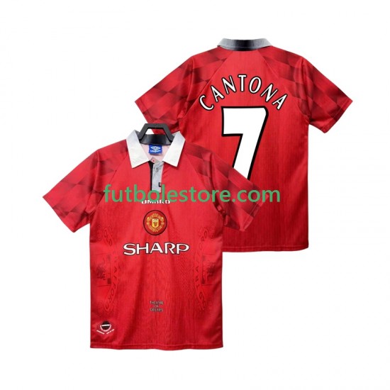Primera Equipación del Manchester United CANTONA 7 Retro 1996 1997 Manga Corta para Hombre Primera Equipación del Manchester United CANTONA 7 Retro 1996 1997 Manga Corta para Hombre