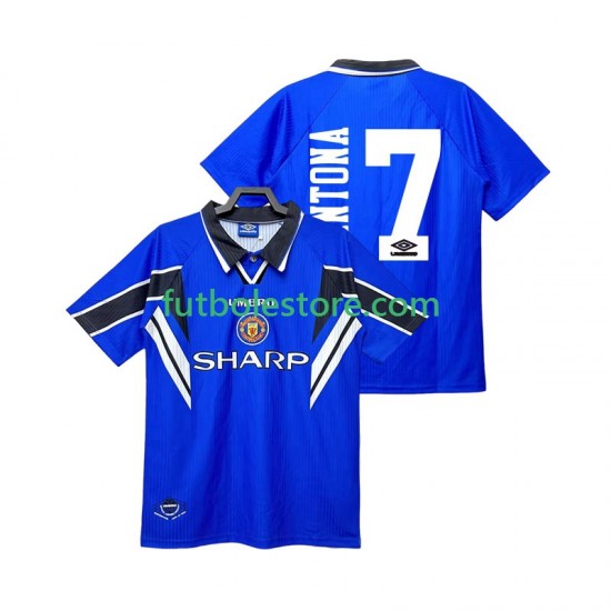 Tercera Equipación del Manchester United CANTONA 7 Retro 1996 1998 Manga Corta para Hombre Tercera Equipación del Manchester United CANTONA 7 Retro 1996 1998 Manga Corta para Hombre