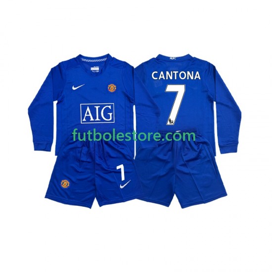 Tercera Equipación del Manchester United CONTONA 7 Retro 2008 2009 ML para Niño (Camiseta y pantalón) Tercera Equipación del Manchester United CONTONA 7 Retro 2008 2009 ML para Niño (Camiseta y pantalón)
