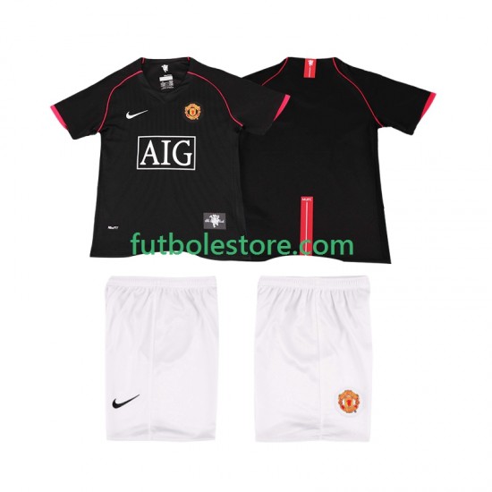 Segunda Equipación del Manchester United Retro 2007 2008 Manga Corta para Niño (Camiseta y pantalón) Segunda Equipación del Manchester United Retro 2007 2008 Manga Corta para Niño (Camiseta y pantalón)