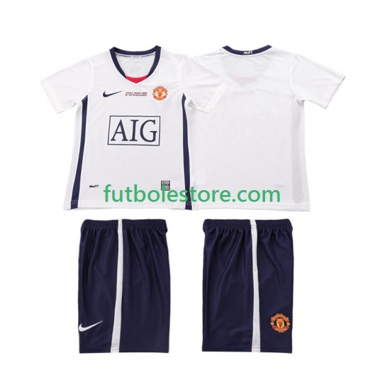 Segunda Equipación del Manchester United Retro Champions League 2008 2009 Manga Corta para Niño (Camiseta y pantalón) Segunda Equipación del Manchester United Retro Champions League 2008 2009 Manga Corta para Niño (Camiseta y pantalón)