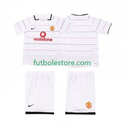 Tercera Equipación del Manchester United Retro 2003 2006 Manga Corta para Niño (Camiseta y pantalón)