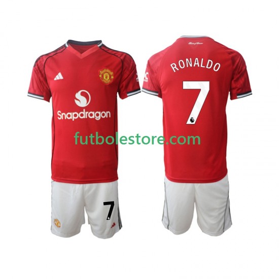 Primera Equipación del Manchester United Cristiano Ronaldo 7 2025-2026 Manga Corta para Niño (Camiseta y pantalón) Primera Equipación del Manchester United Cristiano Ronaldo 7 2025-2026 Manga Corta para Niño (Camiseta y pantalón)