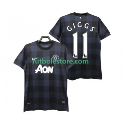 Segunda Equipación del Manchester United GIGGS 11 Retro 2013 2014 Manga Corta para Hombre