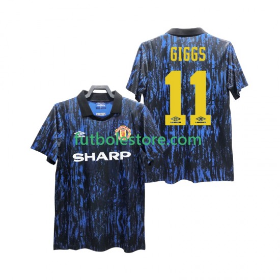 Primera Equipación del Manchester United GIGGS 11 Retro 1993 Manga Corta para Hombre Primera Equipación del Manchester United GIGGS 11 Retro 1993 Manga Corta para Hombre