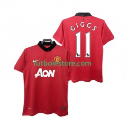 Primera Equipación del Manchester United GIGGS 11 Retro 2013 2014 Manga Corta para Hombre