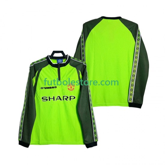 Primera Equipación del Manchester United Portero Retro 1998 2000 ML para Hombre Primera Equipación del Manchester United Portero Retro 1998 2000 ML para Hombre