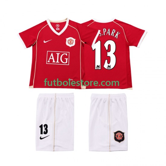 Primera Equipación del Manchester United J.S.PARK 13 Retro 2006 2007 Manga Corta para Niño (Camiseta y pantalón) Primera Equipación del Manchester United J.S.PARK 13 Retro 2006 2007 Manga Corta para Niño (Camiseta y pantalón)