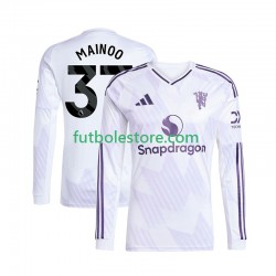 Segunda Equipación del Manchester United Kobbie Mainoo 37 2025-2026 ML para Hombre