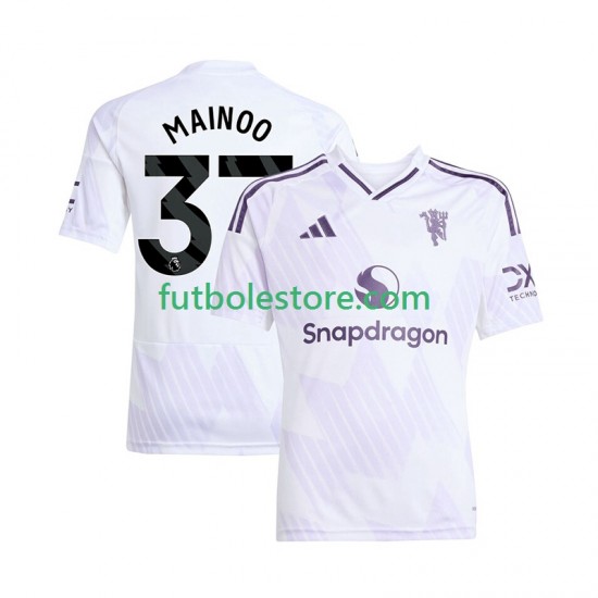 Segunda Equipación del Manchester United Kobbie Mainoo 37 2025-2026 Manga Corta para Hombre Segunda Equipación del Manchester United Kobbie Mainoo 37 2025-2026 Manga Corta para Hombre
