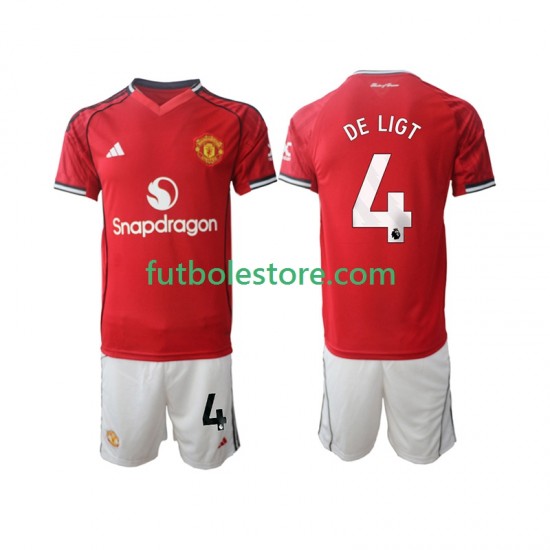 Primera Equipación del Manchester United Matthijs de Ligt 4 2025-2026 Manga Corta para Niño (Camiseta y pantalón) Primera Equipación del Manchester United Matthijs de Ligt 4 2025-2026 Manga Corta para Niño (Camiseta y pantalón)