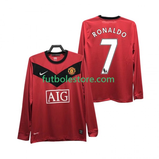 Primera Equipación del Manchester United RONALDO 7 Retro 2009 2010 ML para Hombre Primera Equipación del Manchester United RONALDO 7 Retro 2009 2010 ML para Hombre