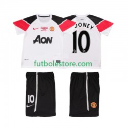 Tercera Equipación del Manchester United ROONEY 10 Retro Champions League 2011 2012 Manga Corta para Niño (Camiseta y pantalón)