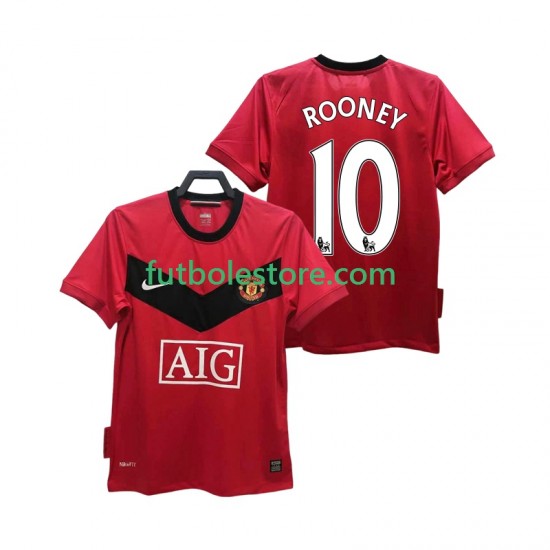 Primera Equipación del Manchester United ROONEY 10 Retro 2009 2010 Manga Corta para Hombre Primera Equipación del Manchester United ROONEY 10 Retro 2009 2010 Manga Corta para Hombre